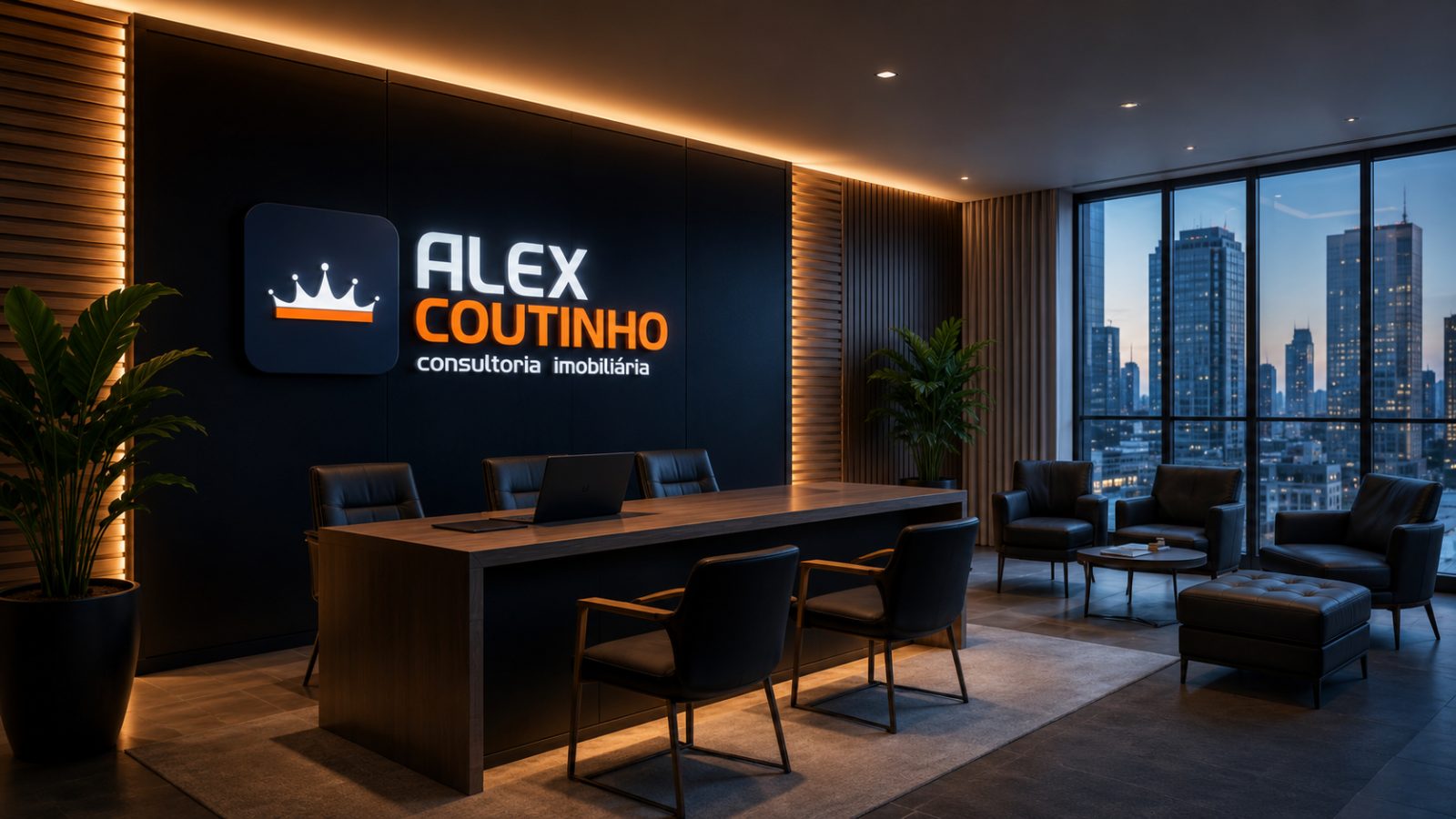 Recepção da Alex Coutinho Consultoria Imobiliária
